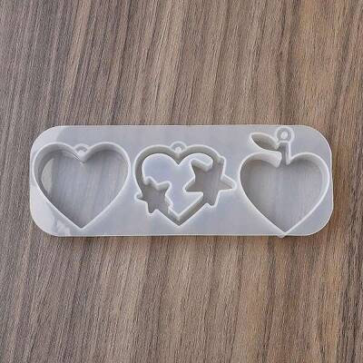 Heart DIY Silicone Keychain Accessory Molds