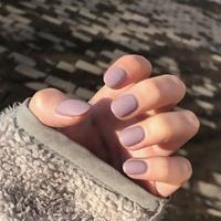 Minimalist Short Square Solid Color Matte Fake Nails Set, 24pcs Press on Nails Set for Women & Girls DIY Nail Art, Elegant St...