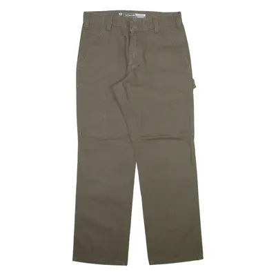 CARHARTT Carpenter Workwear Mens Trousers Grey Relaxed Straight W30 L30