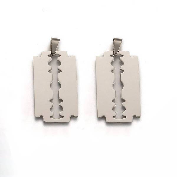 Tarnish Resistant 201 Stainless Steel Blade Pendants
