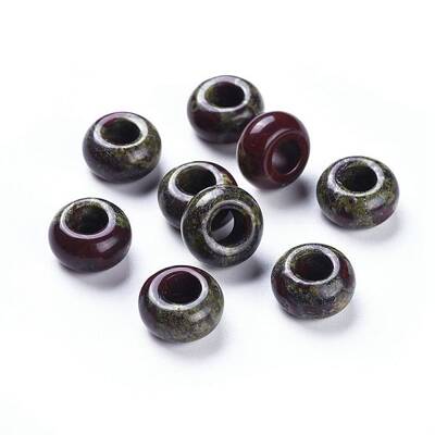 Natural Dragon Bloodstone Beads