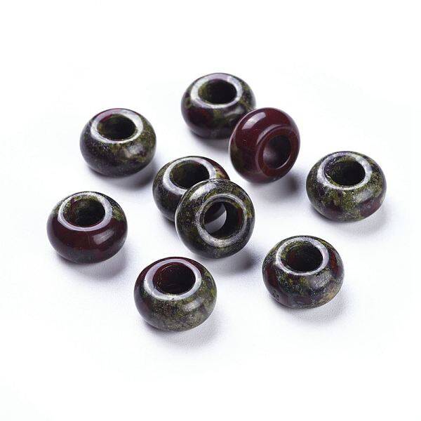 Natural Dragon Bloodstone Beads