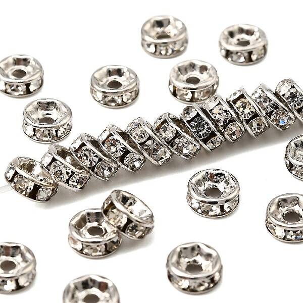 Brass Grade A Crystal Rhinestone Beads