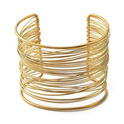 304 Stainless Steel Multi Line Cuff Bangles