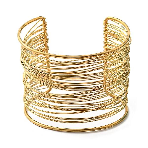 304 Stainless Steel Multi Line Cuff Bangles