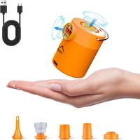 Portable Pool Inflatable Air Pump - Upgrade Electric Travel Vacuum Mini Inflator Pump for Inflatables - Battery Mattress Bed ...