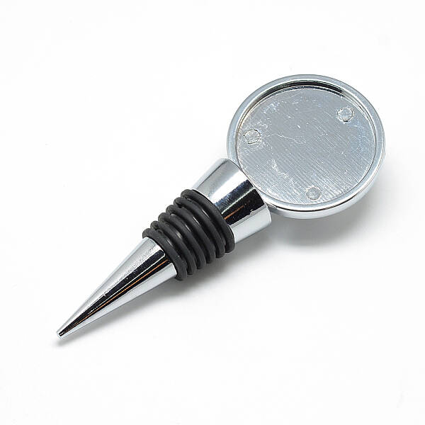 Zinc Alloy Wine Bottle Stoppers Cabochon Settings