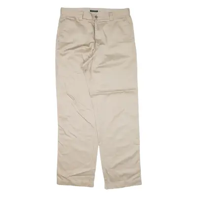 DOCKERS Mens Trousers Beige Relaxed Straight W33 L34