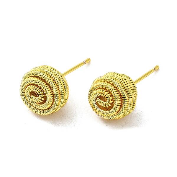 Rack Plating Brass Stud Earrings for Women
