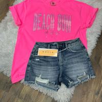 Beach Bum Bling Spangle Unisex Fit Comfort Colors Tee