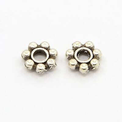 Tibetan Style Alloy Daisy Spacer Beads