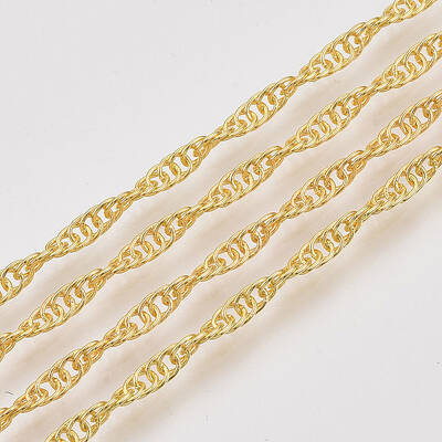 Soldered Brass Covered Iron Singapore Chains