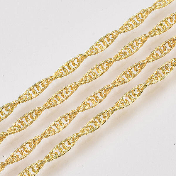 Soldered Brass Covered Iron Singapore Chains