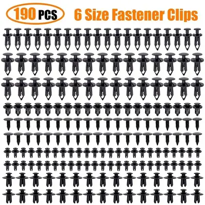 Car Retainer Clip Kit for Summer Gift, Multipurpose 6 Sizes Plastic Fasteners For Vehicle Automotive Trim Panel Push Pin Cli...