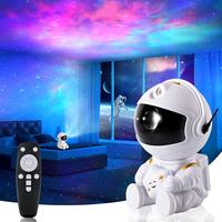 Astronaut Design Star Projector, USB Powered Night Light, Astronaut Space Projector, Starry Nebula Ceiling LED Lamp with Re...