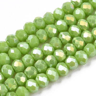 Electroplate Glass Beads Strands