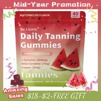 Daily Natural Tanning Gummies for Women | Self Tan Bronzing Supplement | Lycopene, Beta Carotene | Vegan & Non-GMO | Astaxant...