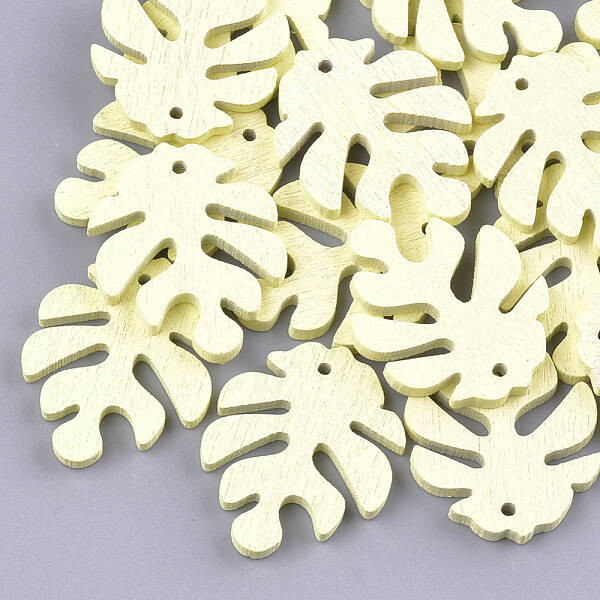Painted Poplar Wood Pendants
