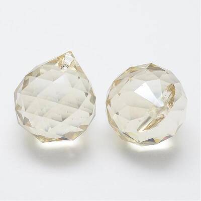 Transparent Glass Teardrop Pendants