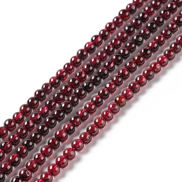 Natural Garnet Beads Strands