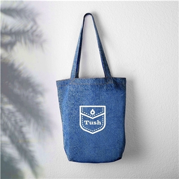 100 Promotional Rebel Denim Tote Bag - 40lb Capacity & Machine ...