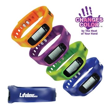 100 Custom Mood Pedometer Watch - Color Changing