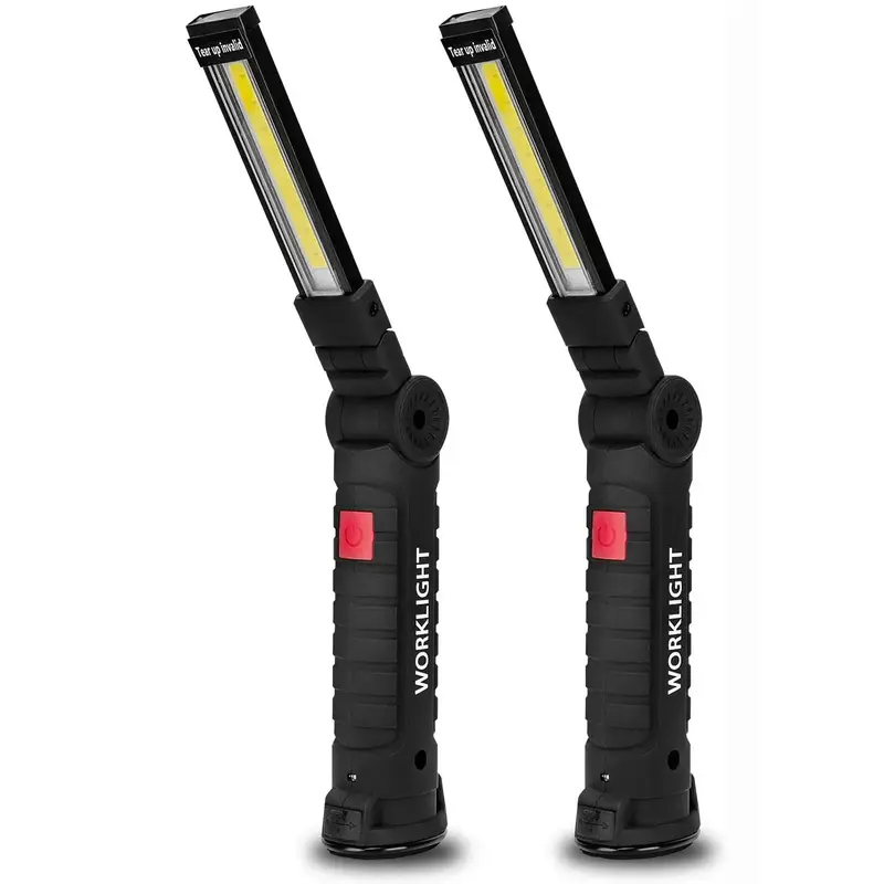 Rechargeable LED Work Light Grill Light with Magnetic Base, 360° Rotatable Work Light with 5 Lighting Modes, Portable LED Li...