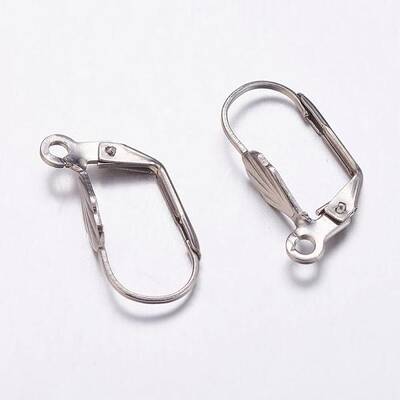 Tarnish Resistant 304 Stainless Steel Leverback Earring Findings