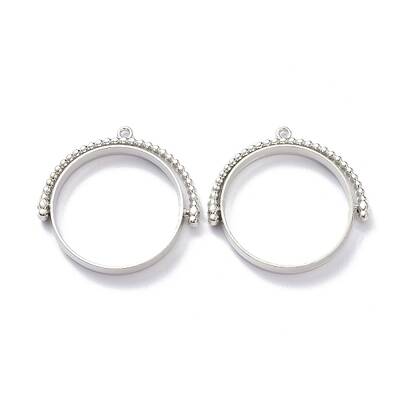 Alloy Open Back Bezel Pendants