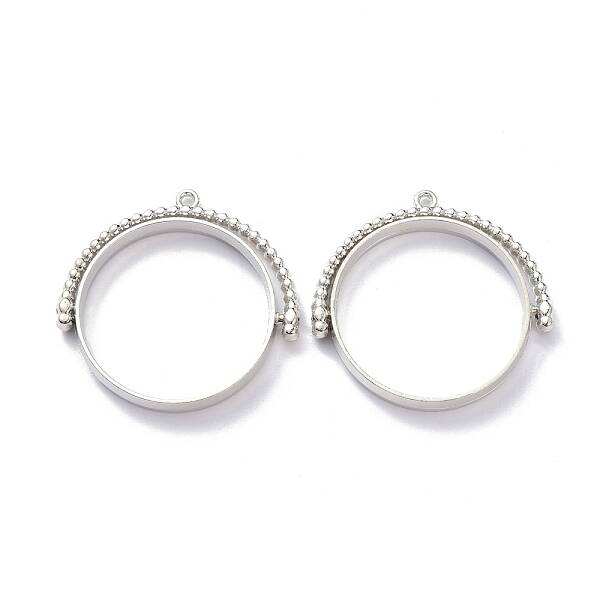 Alloy Open Back Bezel Pendants