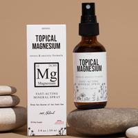 Topical Magnesium Oil Spray for Stress, Insomnia, Muscle Relief, RLS, Pain Relief Fast-Acting Mineral Spray, 2 oz, Moisturizi...