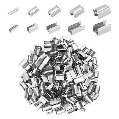 500Pcs 5 Size Iron Folding Crimp Ends