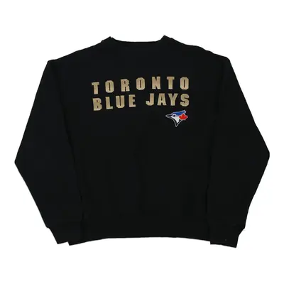 Toronto Blue Jays Mlb MLB Sweatshirt - Medium Black Cotton Blend