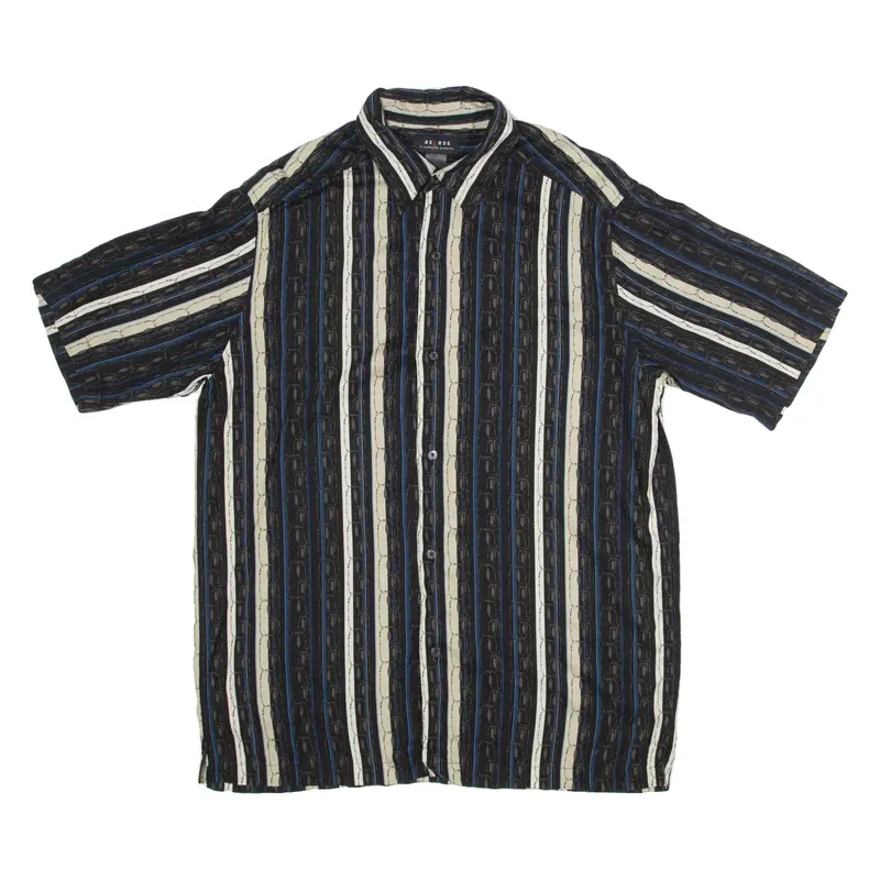 AXCESS Mens Shirt Blue Striped M