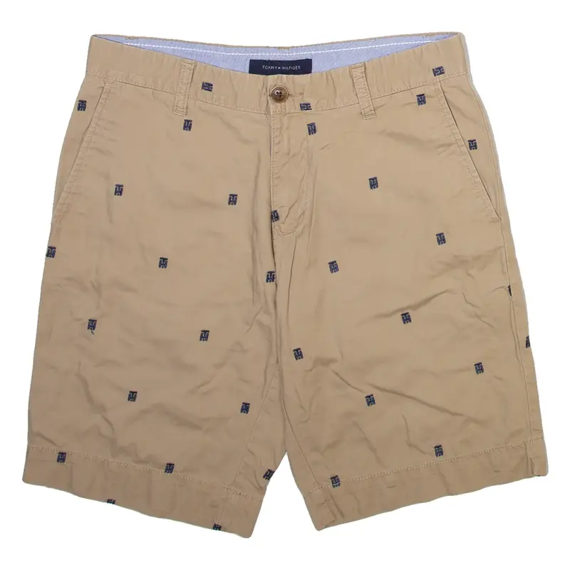 TOMMY HILFIGER Mens Casual Shorts Beige Spotted M W29