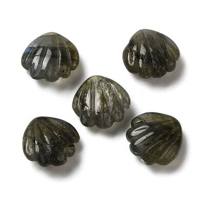 Natural Labradorite Carved Beads