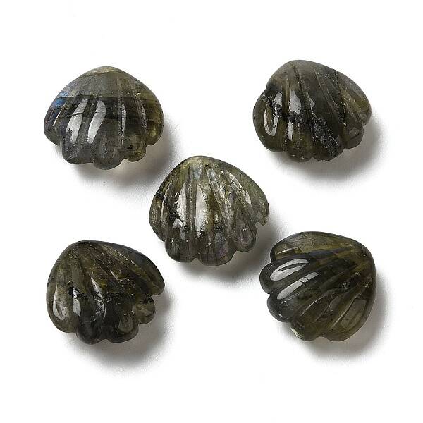 Natural Labradorite Carved Beads