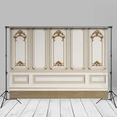 Embossed Frame Plaster European Style Photo Backdrop - Aperturee