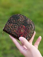 Women's Vintage Flower Embossed Card Holder, Casual Multi Card Slot Wallet for Daily Used, Trendy All-match & Exquisite Walle...
