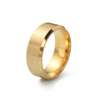 201 Stainless Steel Plain Band Ring for Men Women