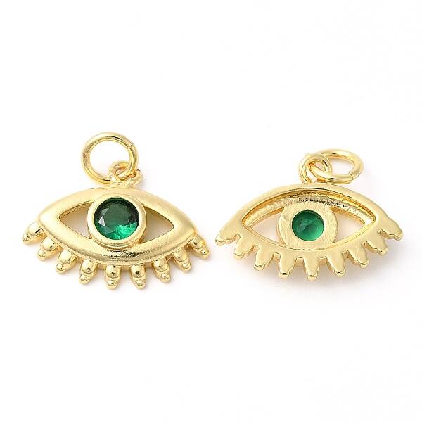 Rack Plating Brass Micro Pave Cubic Zirconia Pendants