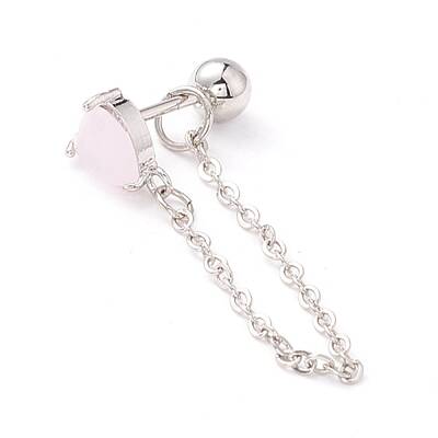 Heart Cat Eye Cartilage Earrings for Women