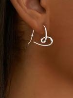 Women's Elegant Heart Design Dangle Earrings, Gifts for Her, Exquisite Trendy Lightweight Earring, Fashionable Minimalist Jew...