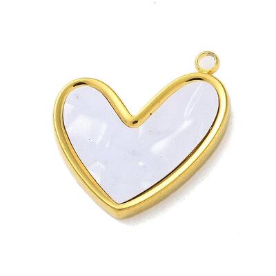 304 Stainless Steel with Synthetic Shell Pendants
