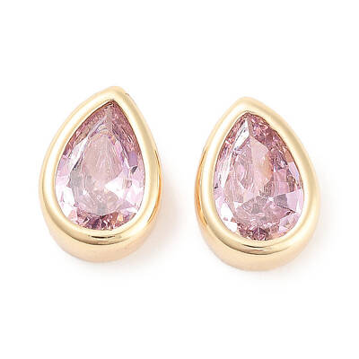 Brass Cubic Zirconia Beads