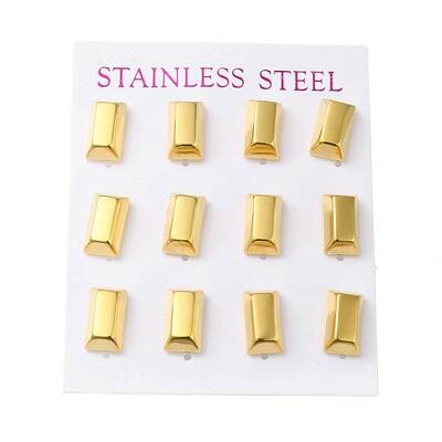 PVD Vacuum Plating 304 Stainless Steel Stud Earring