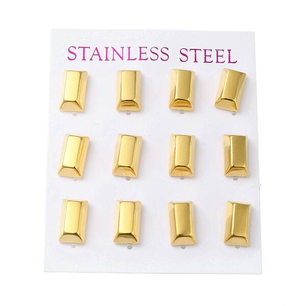 PVD Vacuum Plating 304 Stainless Steel Stud Earring