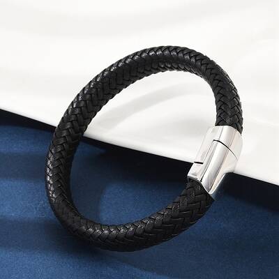 Braided Microfiber Leather Cord Bracelets for Wome Men