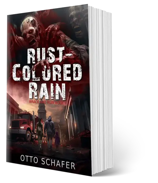 SIGNED Paperback Rust-Colored Rain: Wrack and Ruin Series, Book 1 by Otto Schafer