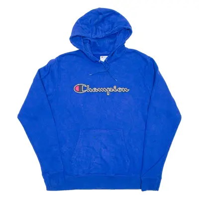 CHAMPION Mens Blue Hoodie XL